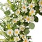 24 Inch Artificial Daisy Flower Summer Wreath with Eucalyptus Green Leaves Farmhouse Wreath for Front Door Wall Home Party Decoration